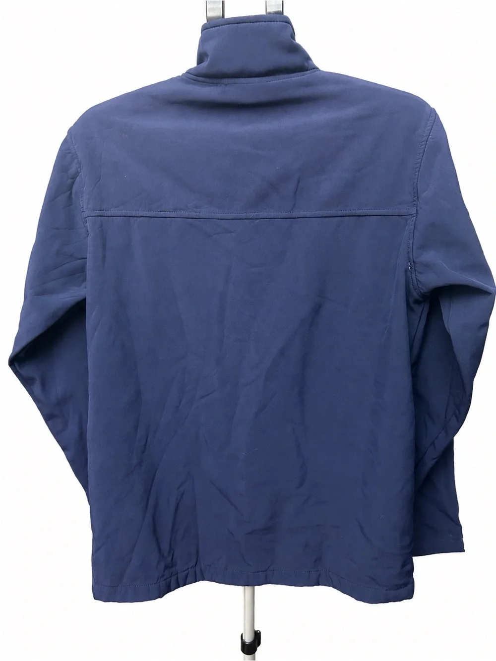 Navy Lightweight Jacket with Yellow Zip and Embroidered Chest Logo